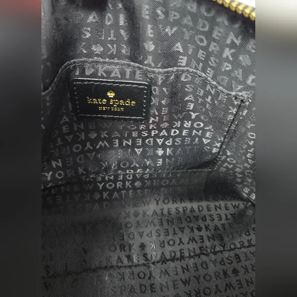 Kate Spade Bay Street Hanna Black Leather Crossbody Purse - Picture 6 of 14